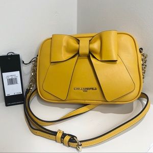 Chanel’s Karl Lagerfeld Mustard Crossbody